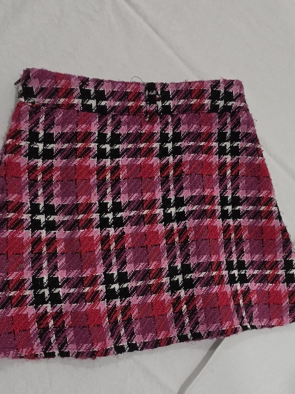 Gianni Bini Little Girls Smocked Waist Plaid Skirt - Magenta